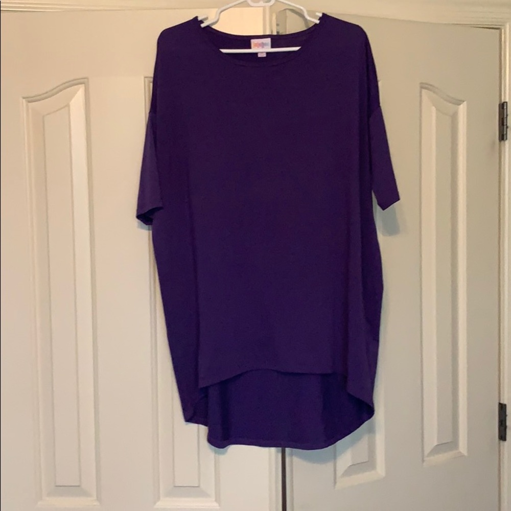 Solid royal purple LuLaRoe Irma